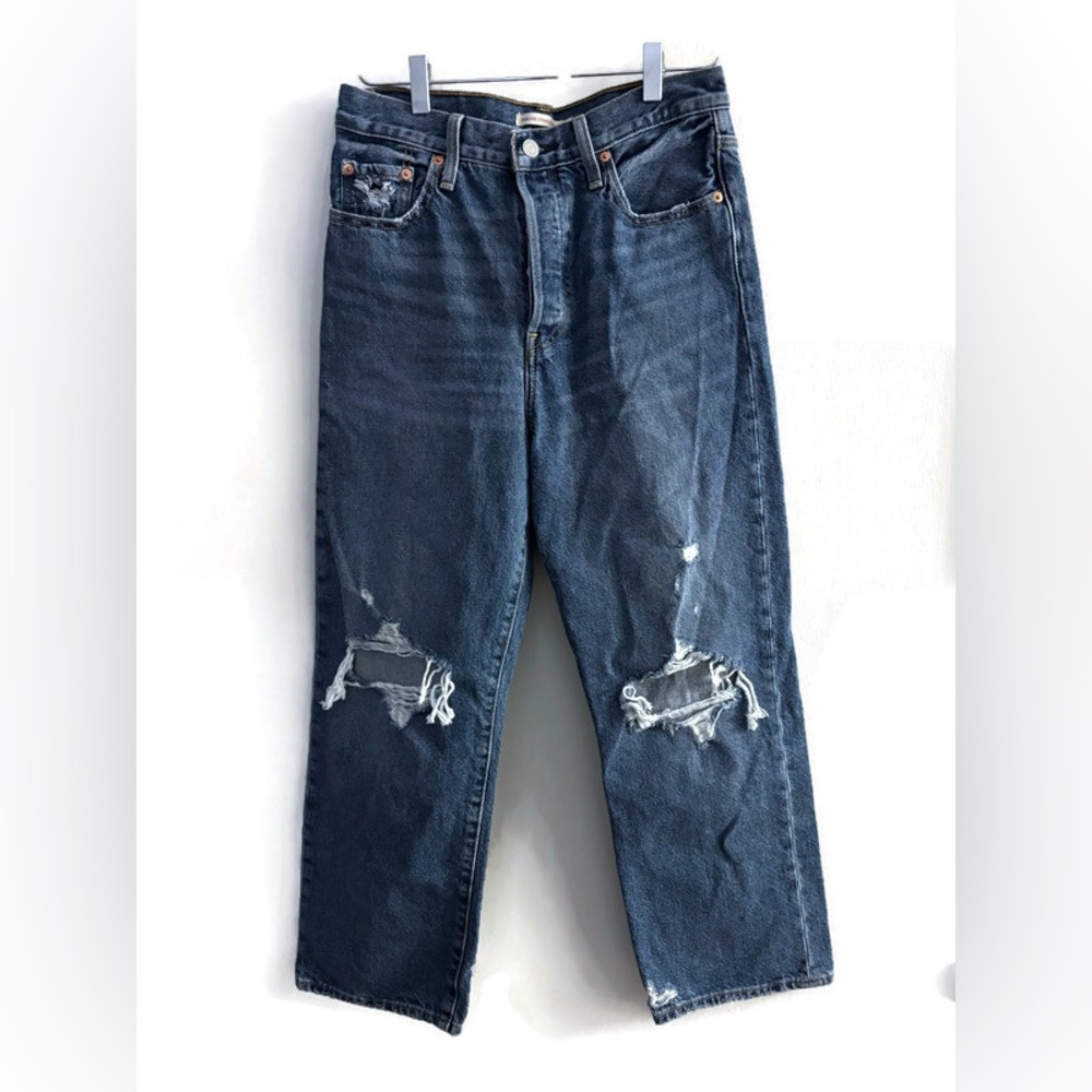 Levi's Distressed Ribcage Straight Ankle Jeans Size 29